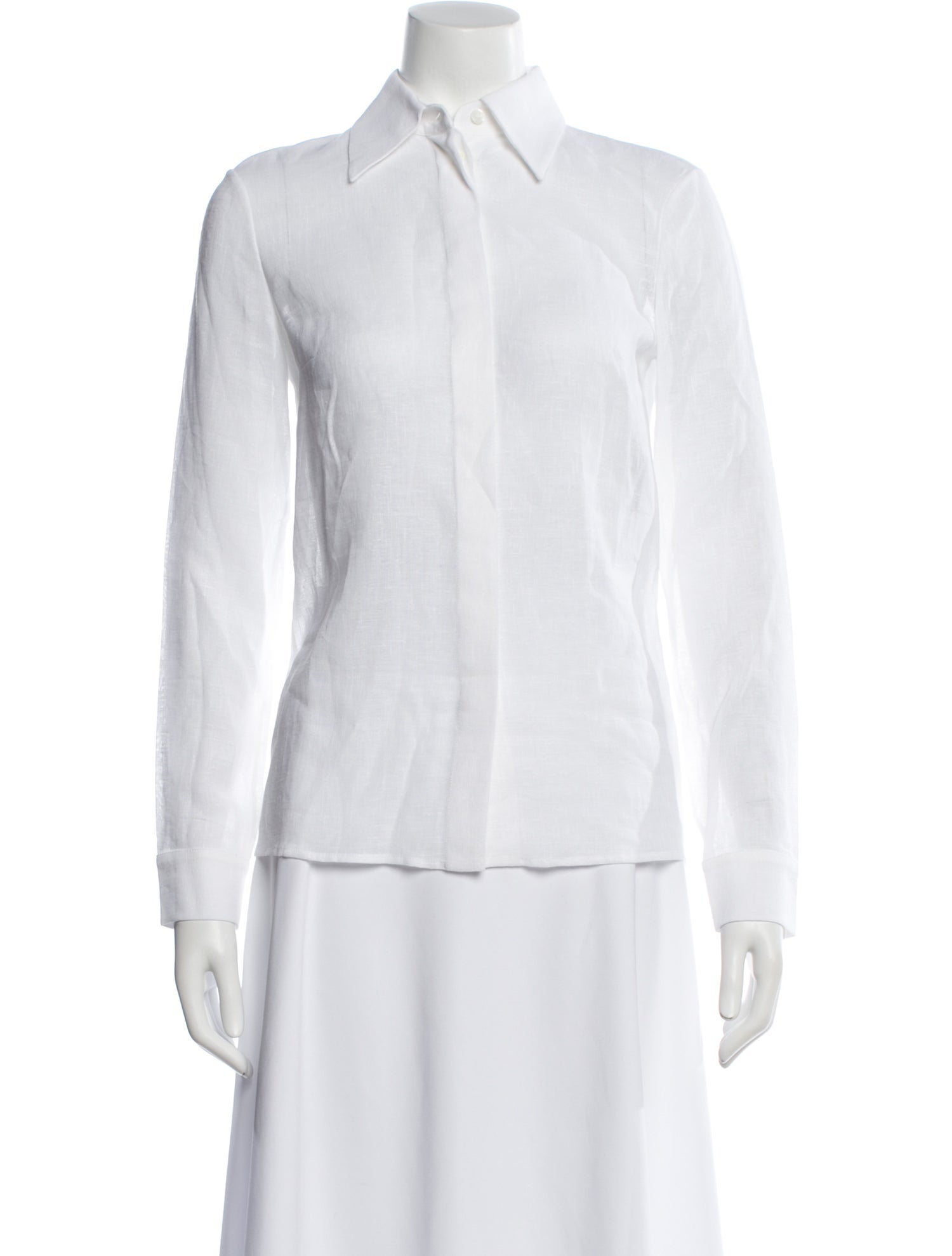 Michael Kors Collection Linen Long Sleeve Top w/ Tags