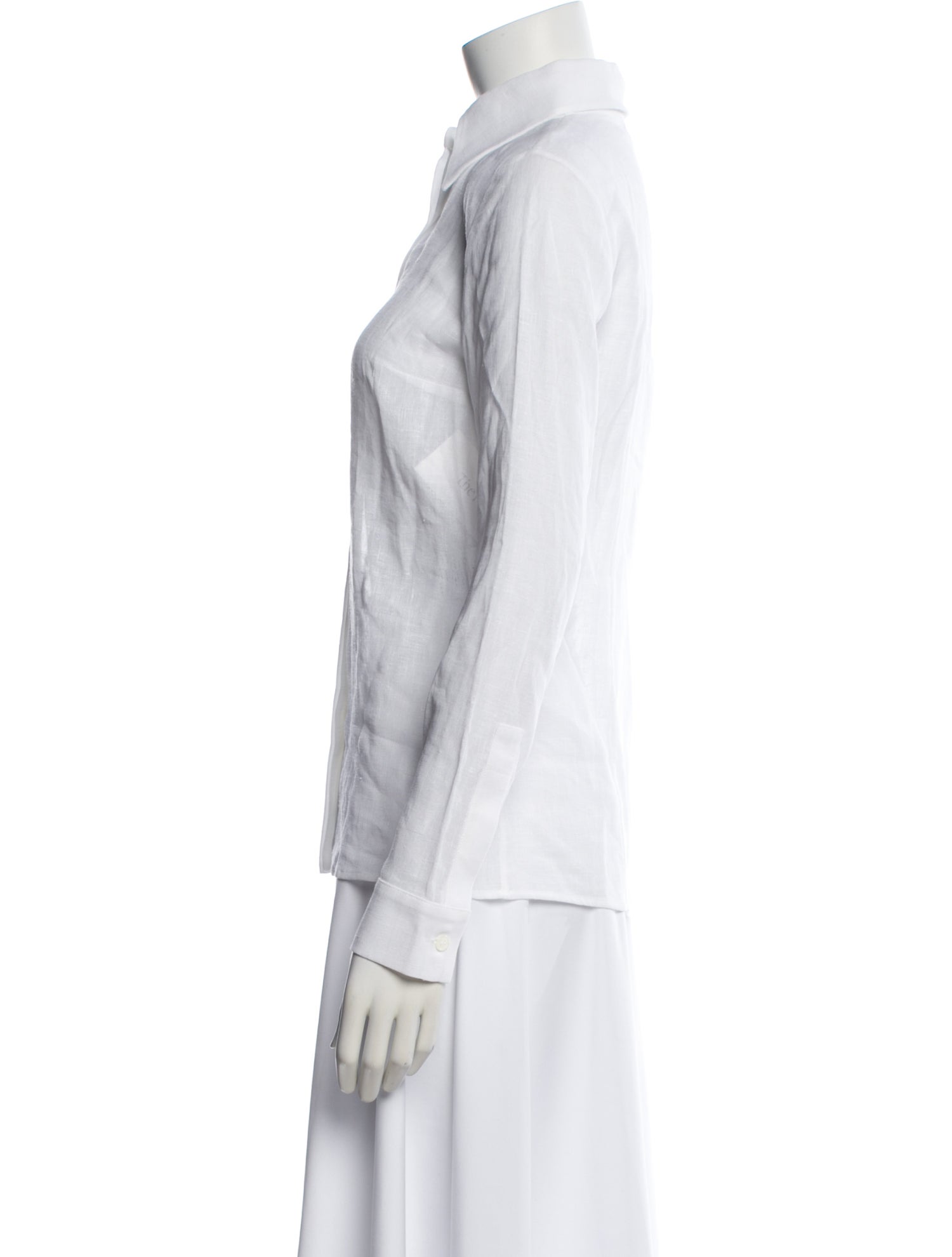 Michael Kors Collection Linen Long Sleeve Top w/ Tags