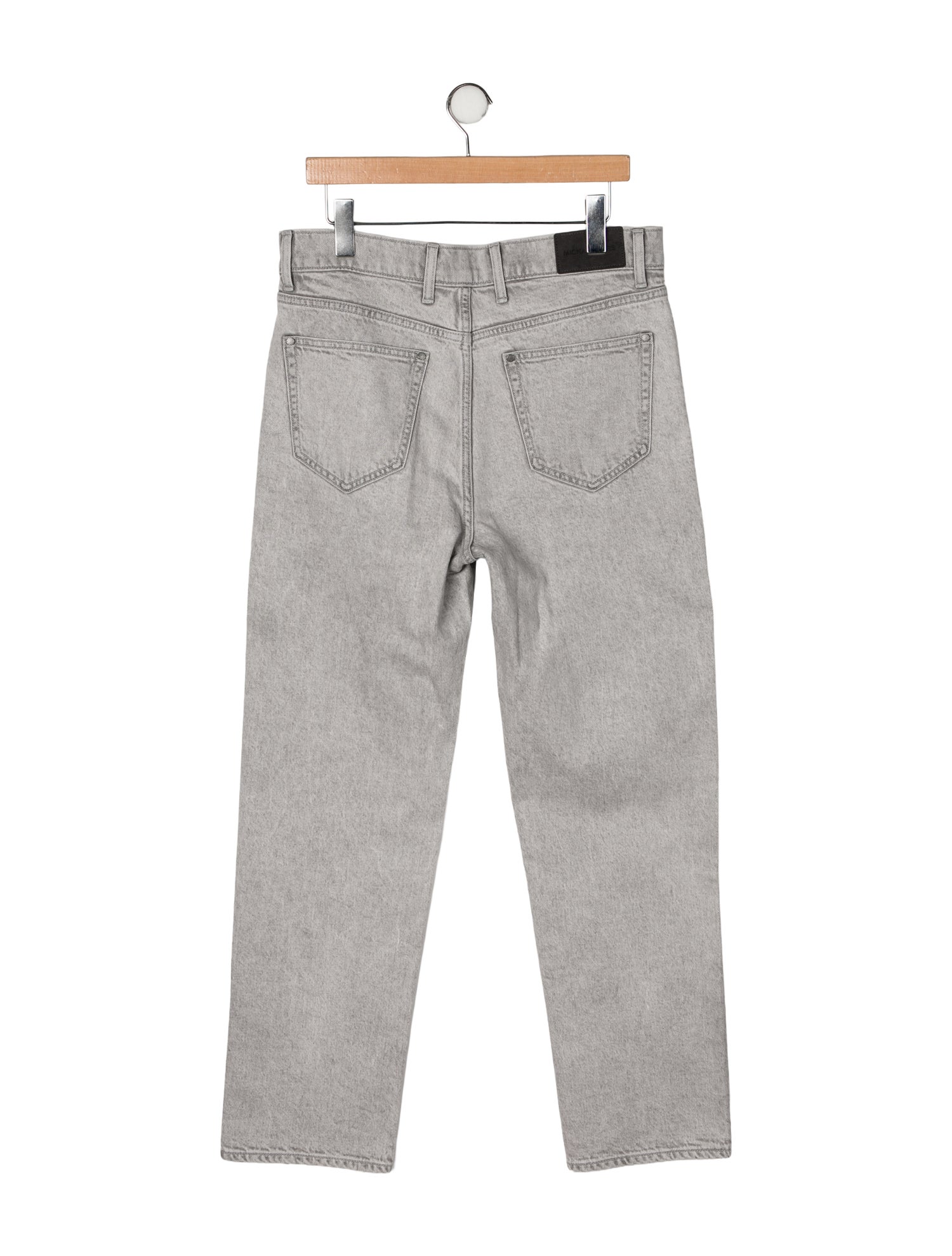 Michael Kors Collection High-Rise Straight Leg Jeans