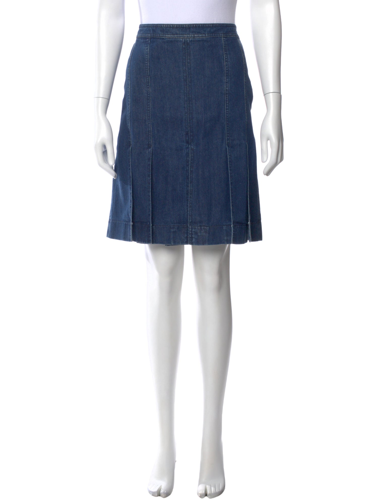 Michael Kors Collection Pleated Accents Knee-Length Skirt