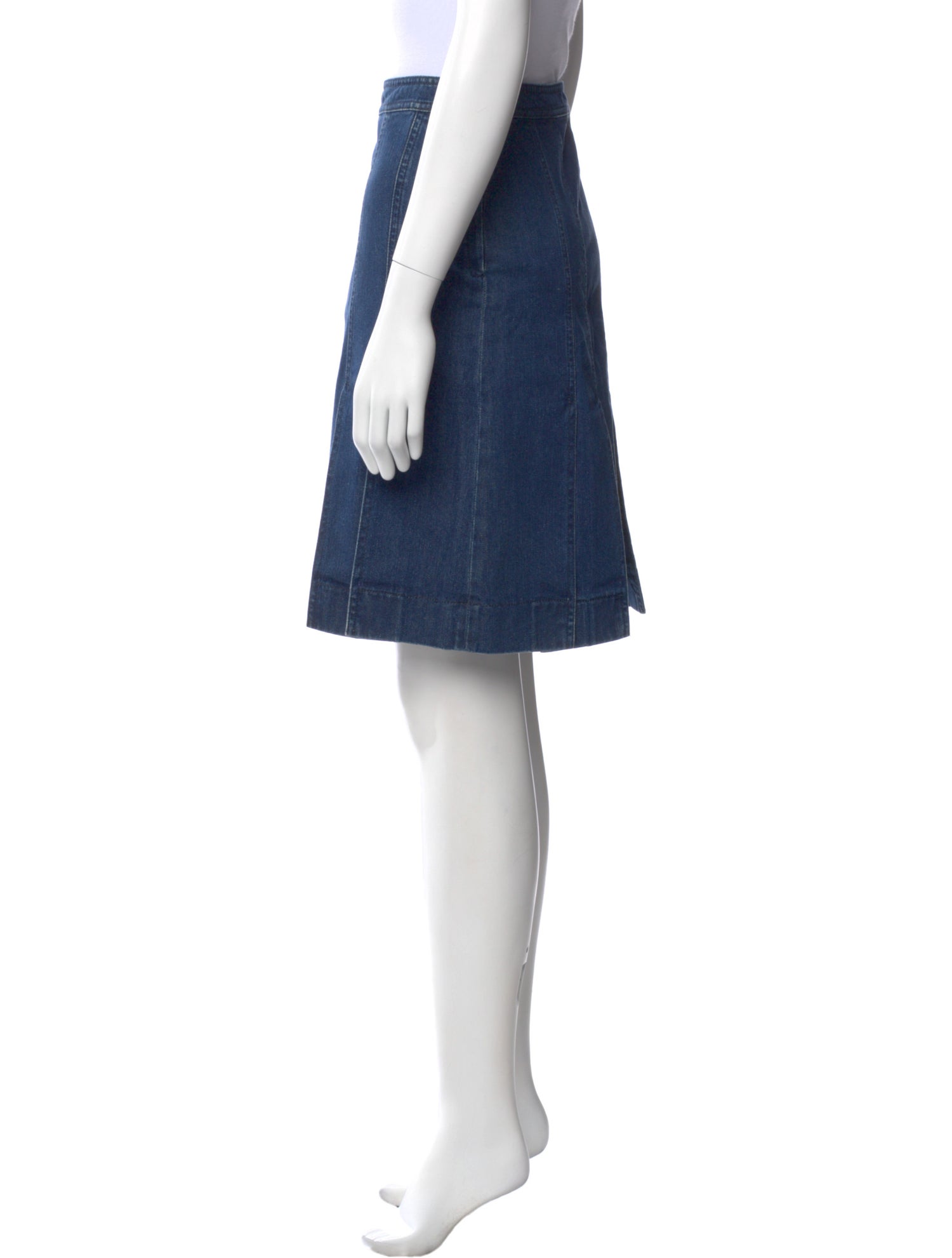 Michael Kors Collection Pleated Accents Knee-Length Skirt