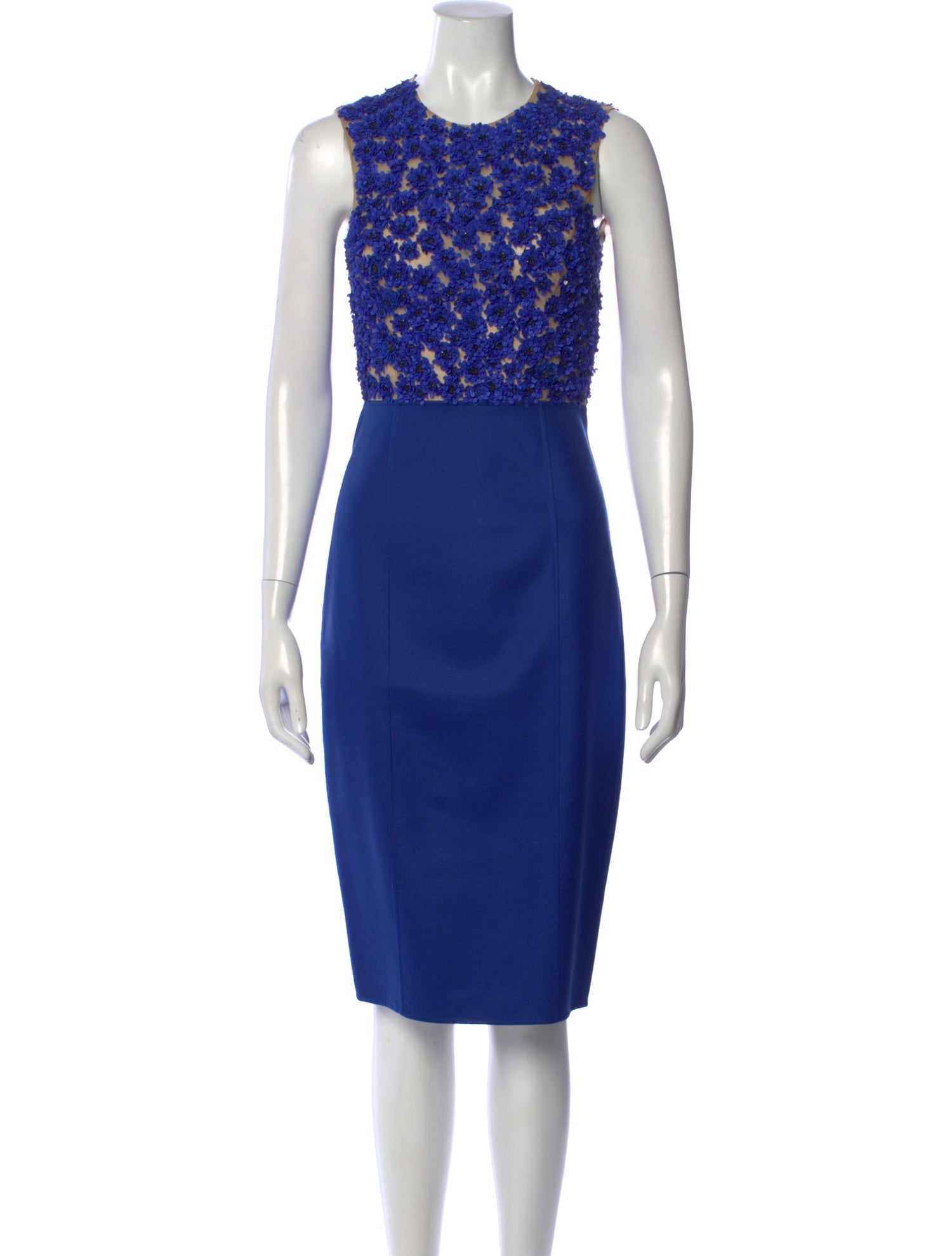 Michael Kors Collection Silk Midi Length Dress