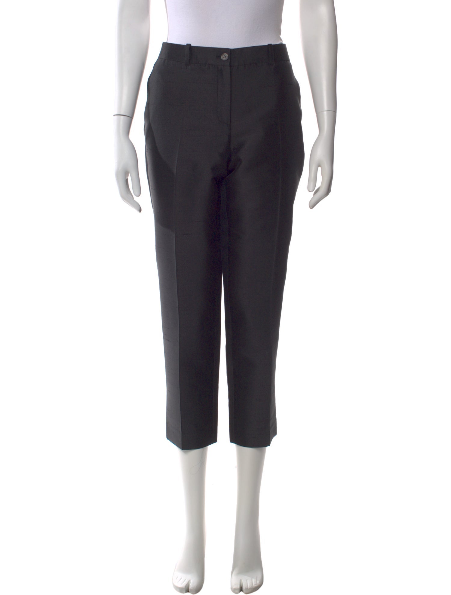 Michael Kors Collection Silk Straight Leg Pants