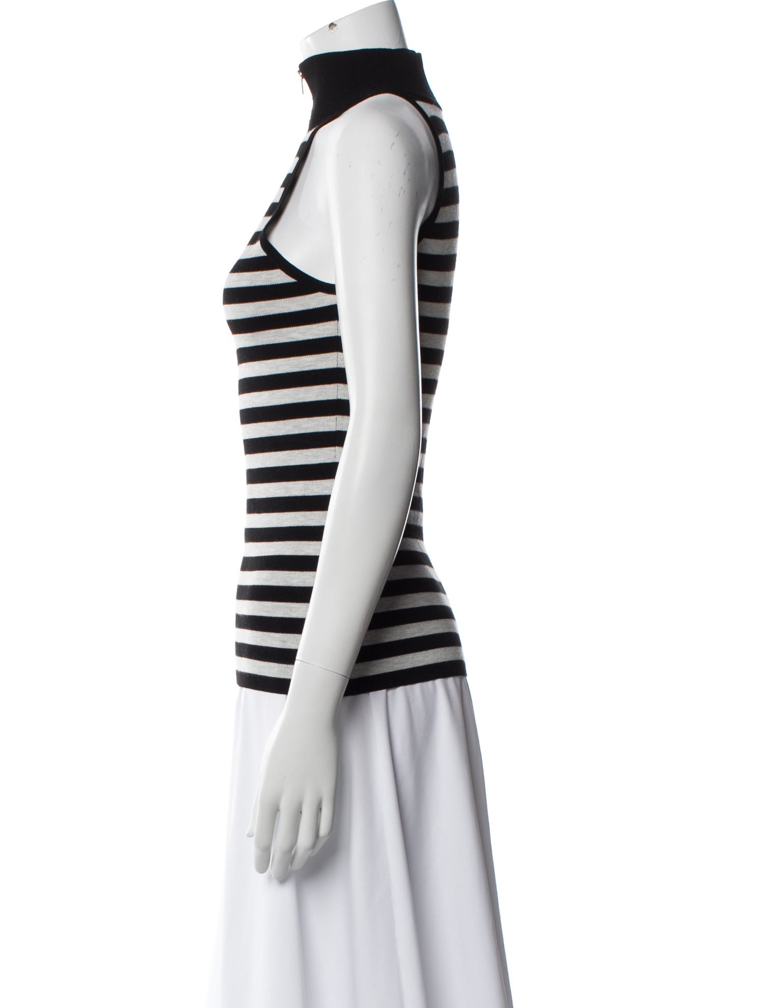 Michael Kors Collection Striped Sleeveless Top