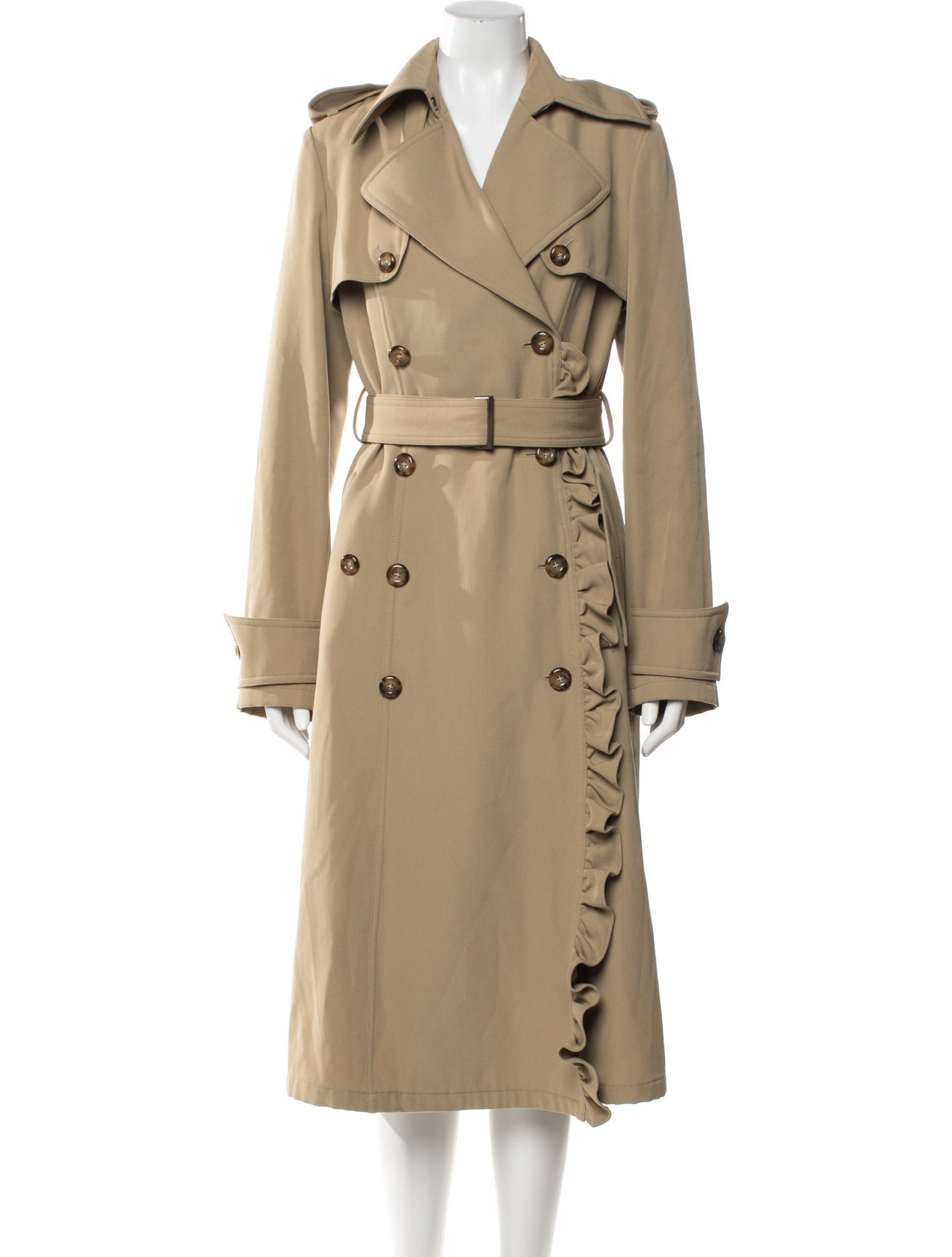 Michael Kors Collection Virgin Wool Trench Coat