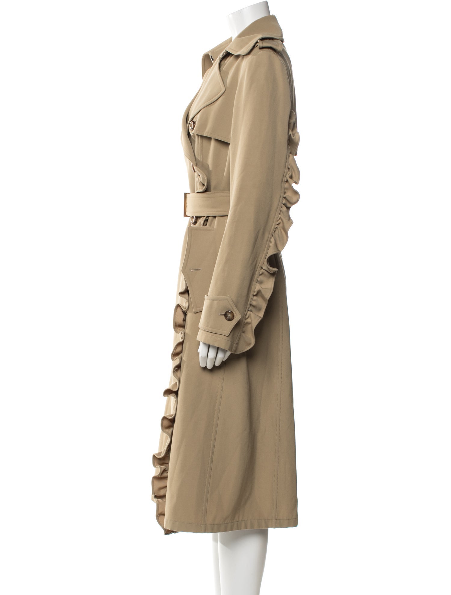 Michael Kors Collection Virgin Wool Trench Coat