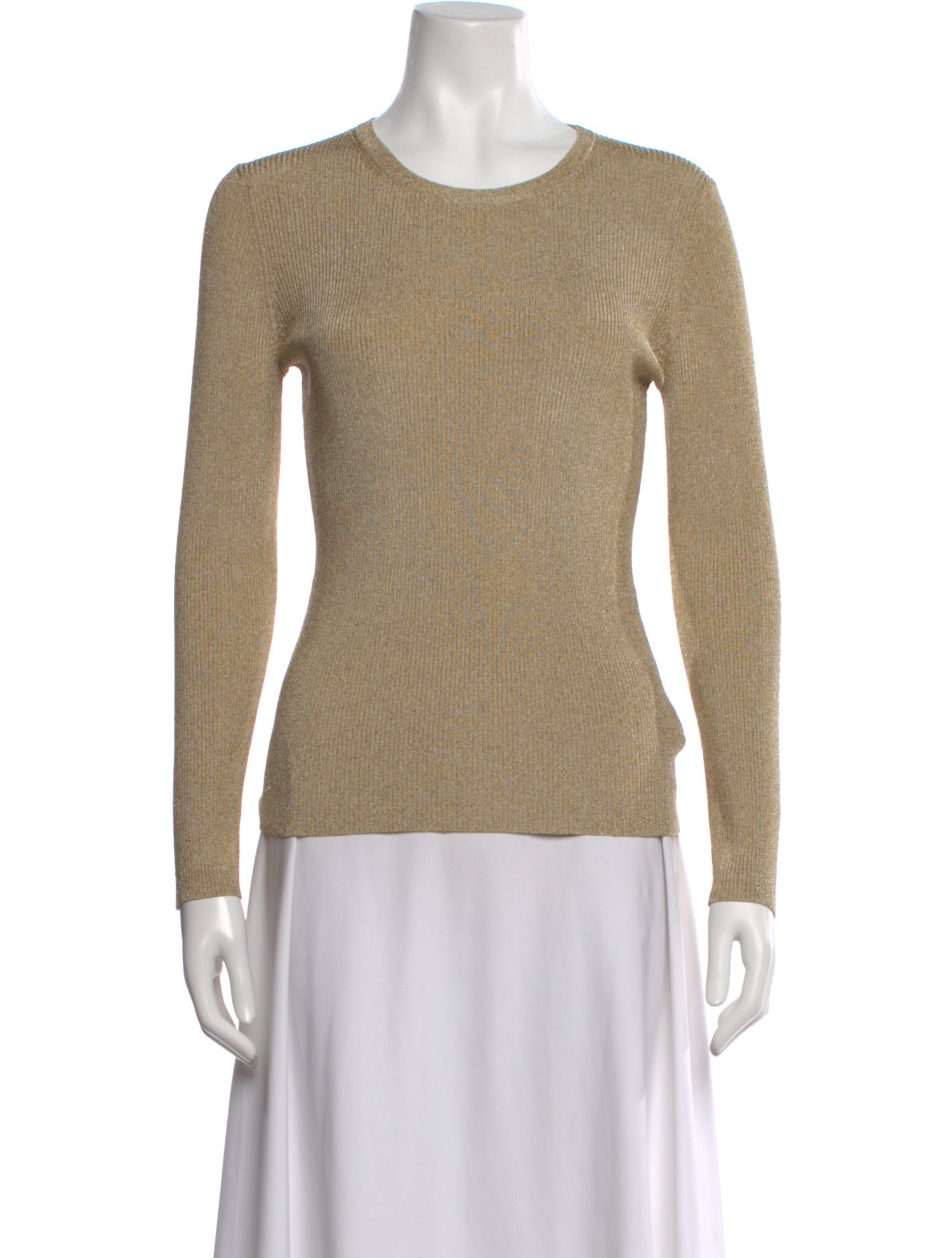Michael Kors Collection Crew Neck Long Sleeve Top