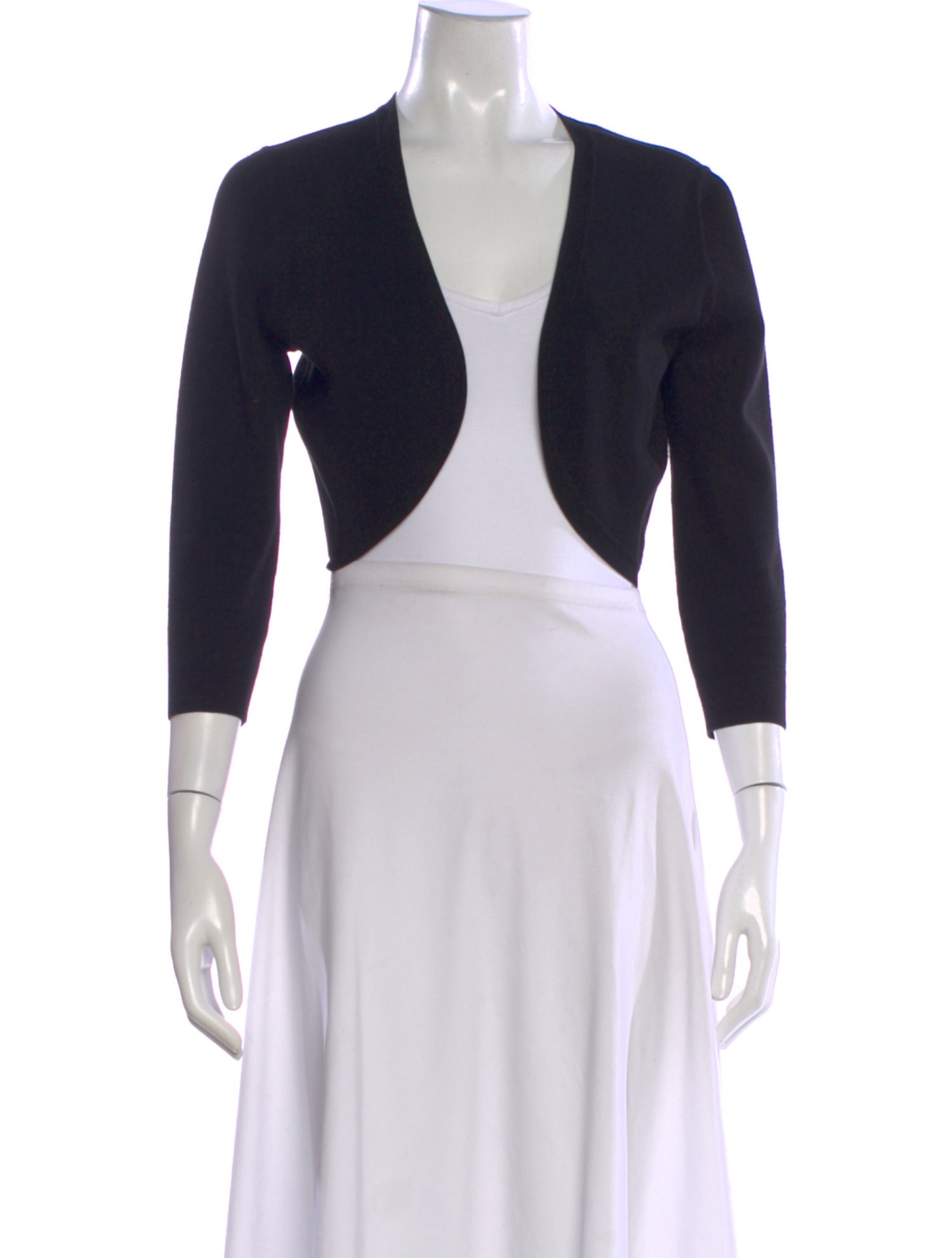 Michael Kors Collection Merino Wool Open Front Sweater