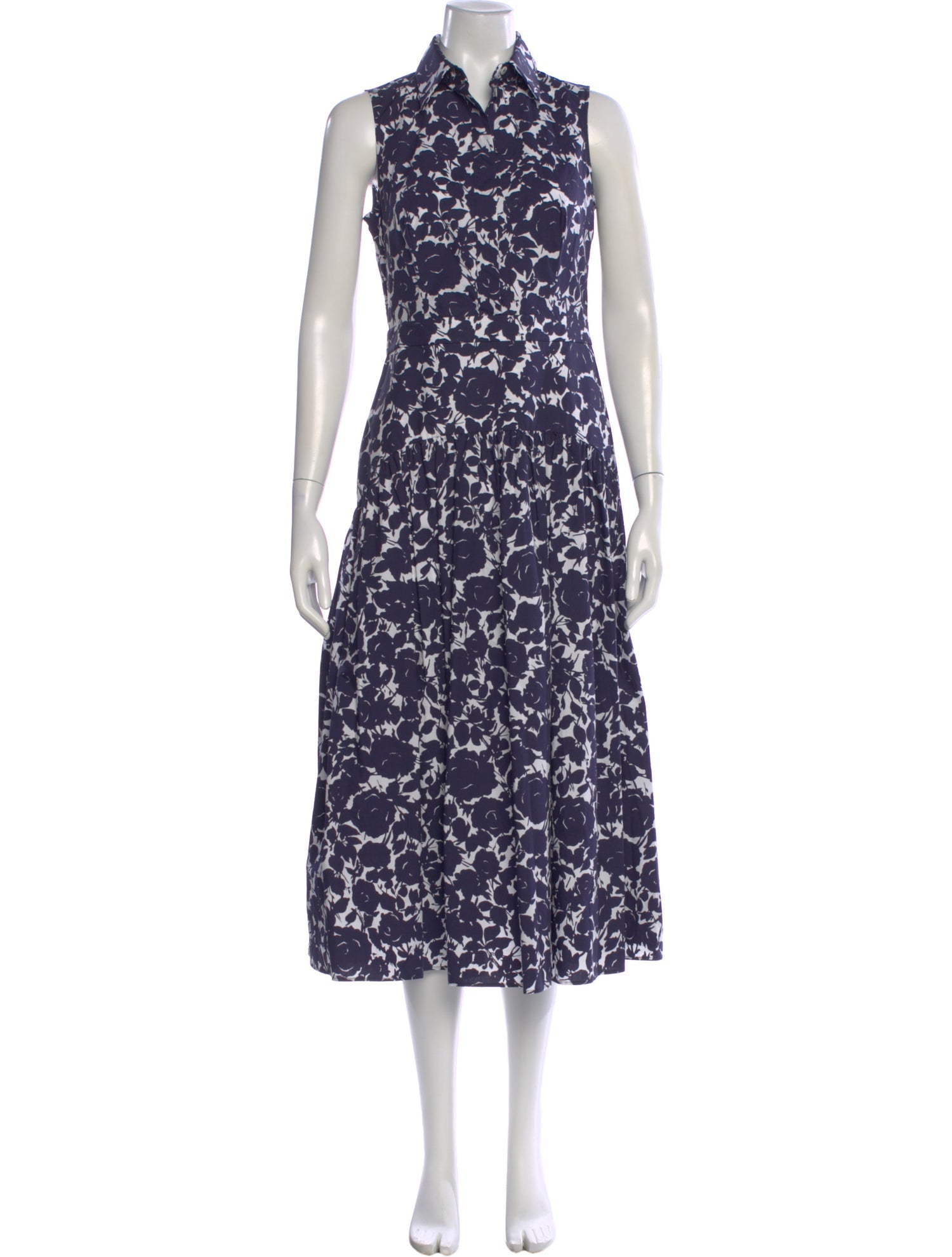 Michael Kors Collection Floral Print Long Dress