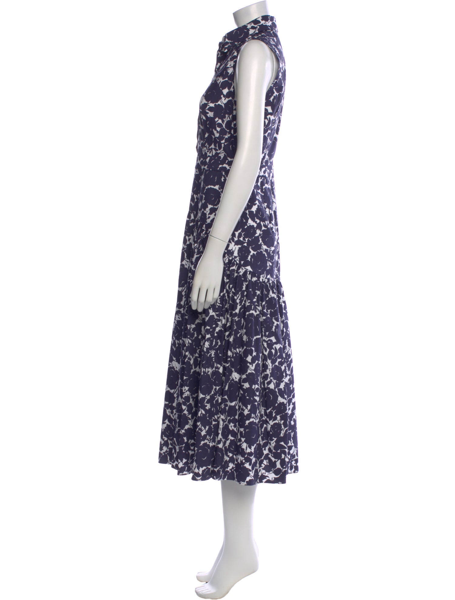 Michael Kors Collection Floral Print Long Dress