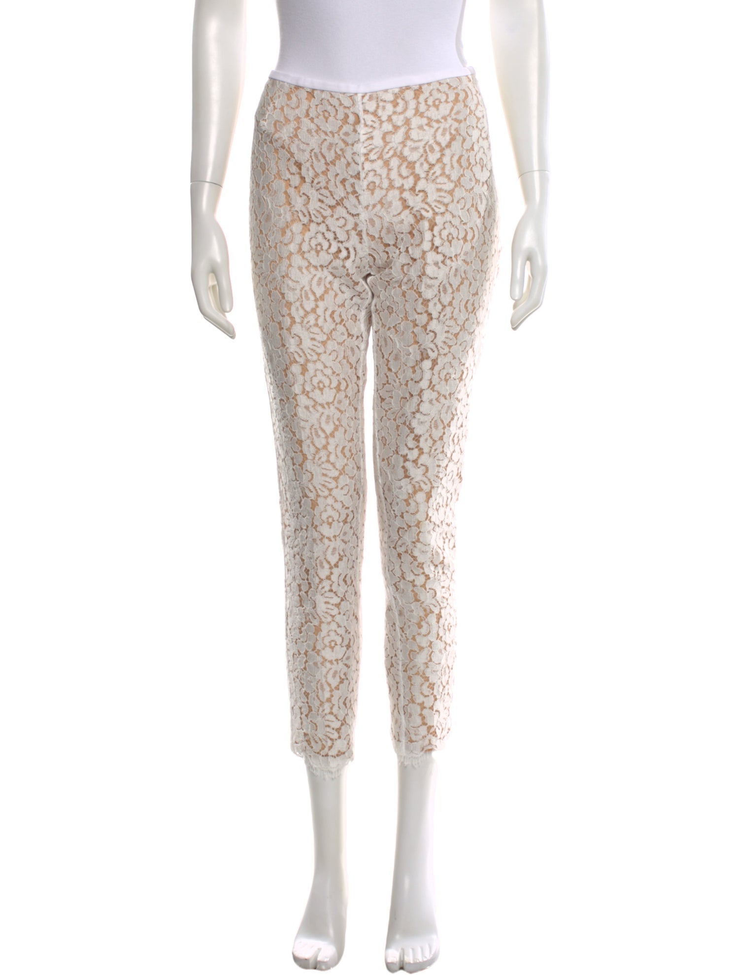 Michael Kors Collection Lace Pattern Skinny Leg Pants