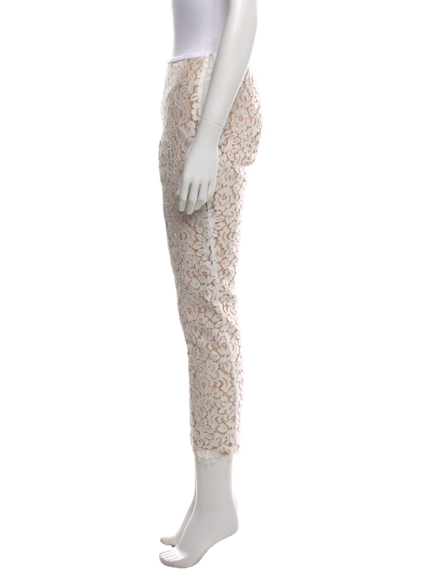 Michael Kors Collection Lace Pattern Skinny Leg Pants