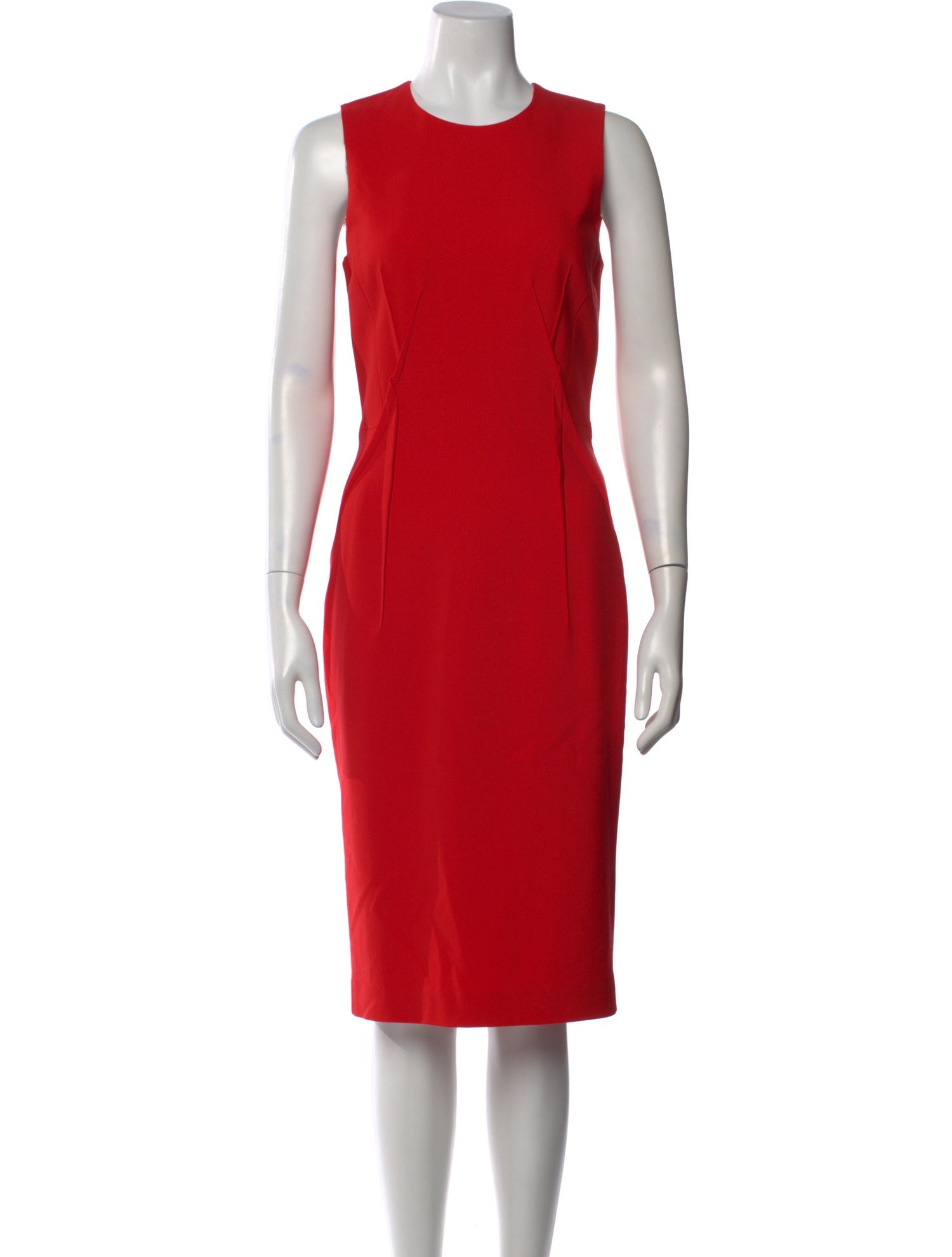 Michael Kors Collection Virgin Wool Midi Length Dress