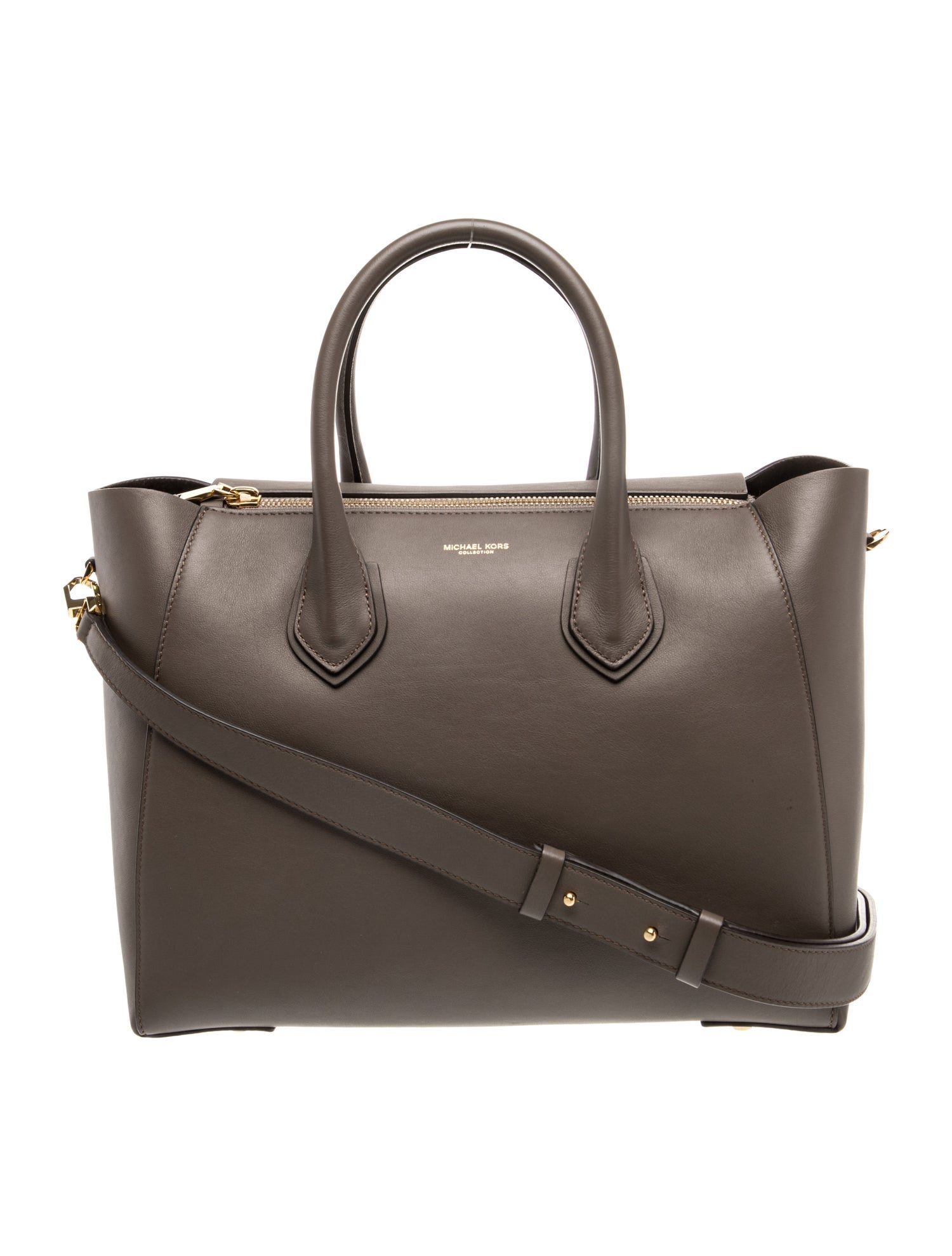 Michael Kors Collection Leather Top Handle Bag