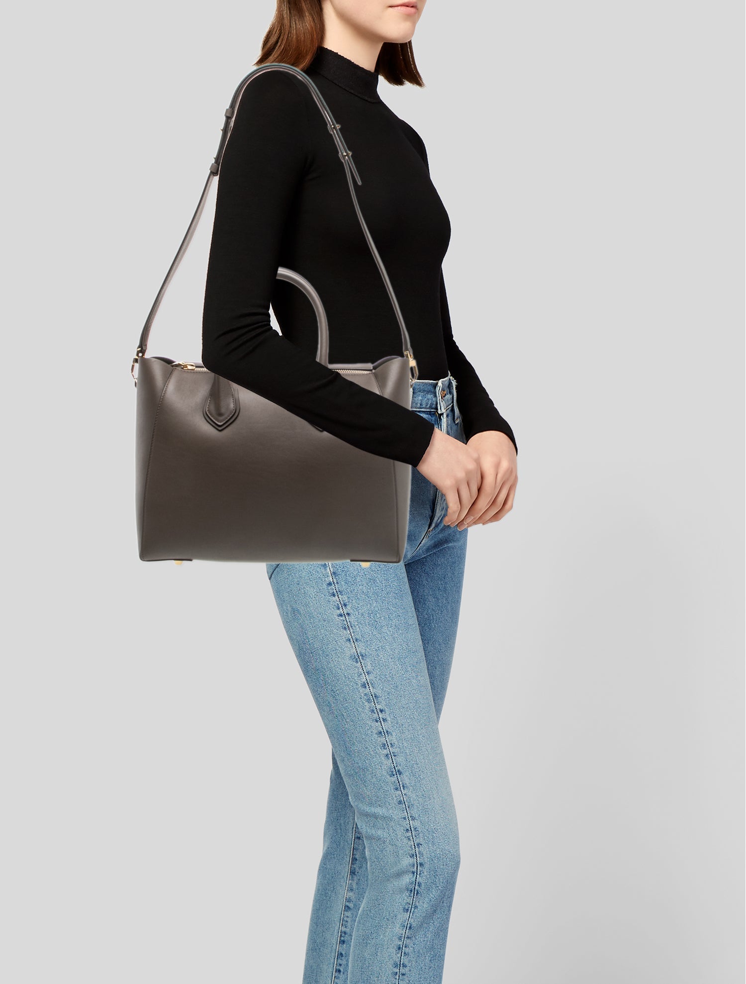 Michael Kors Collection Leather Top Handle Bag