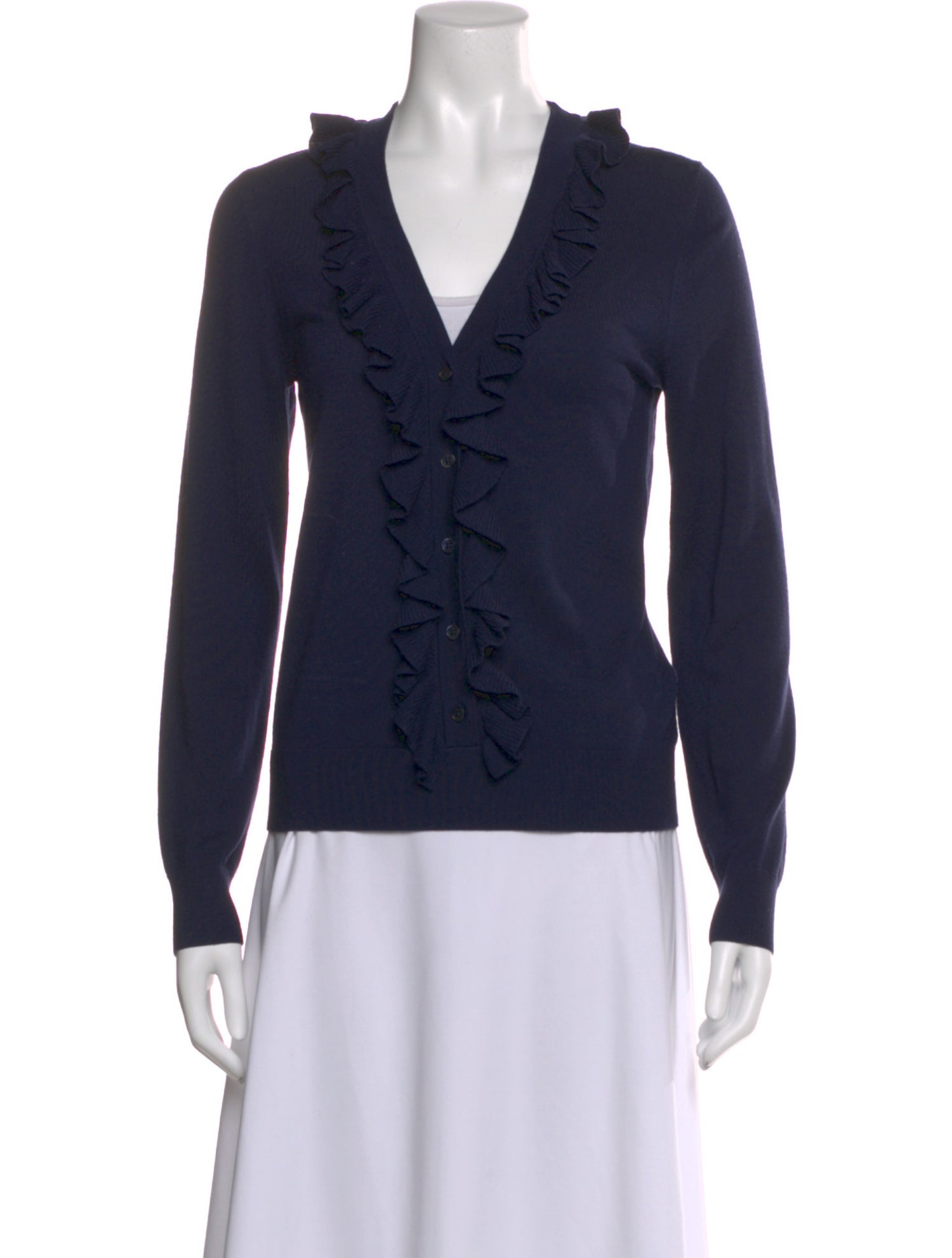 Michael Kors Collection Merino Wool V-Neck Sweater