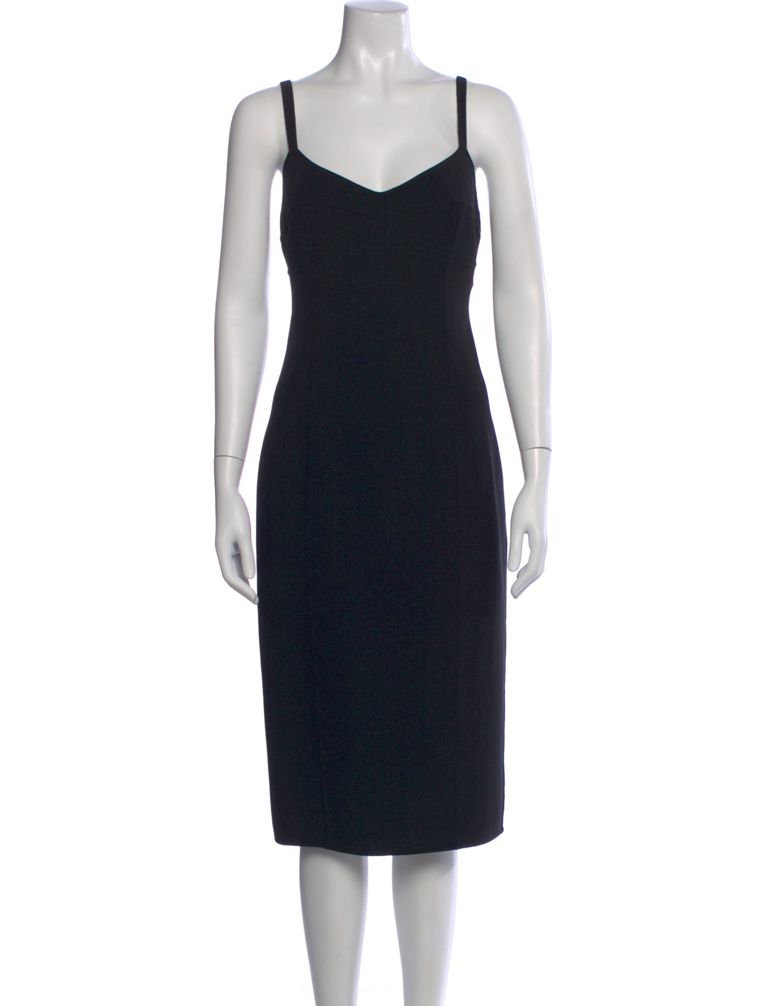 Michael Kors Collection Virgin Wool Midi Length Dress