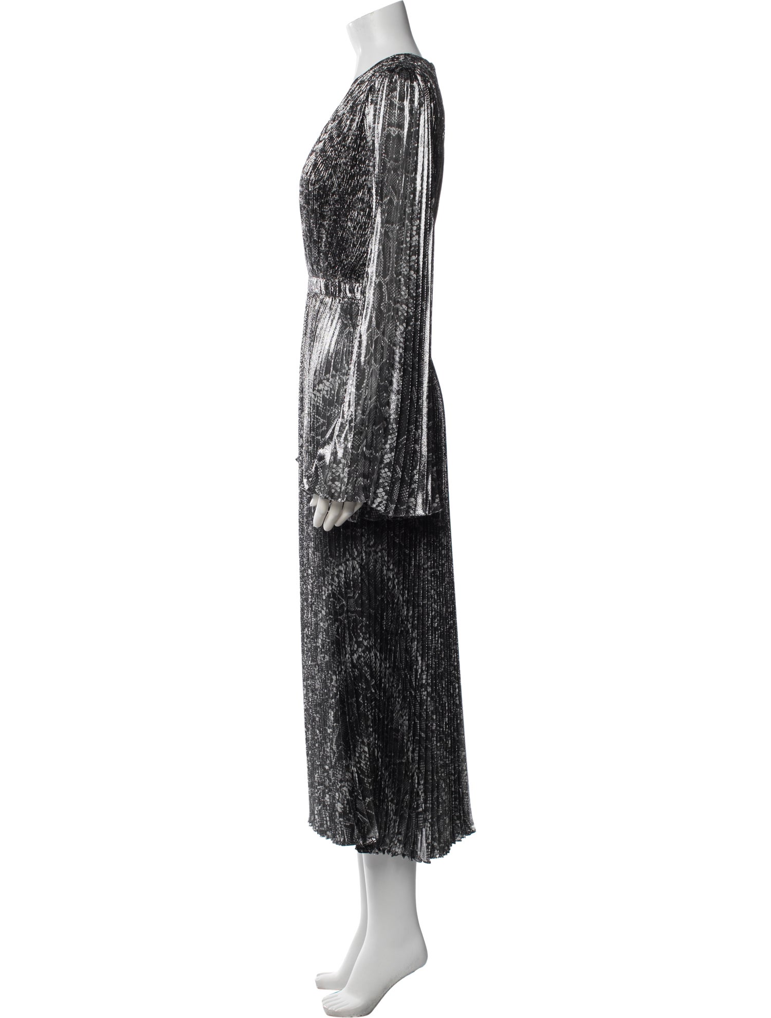 Michael Kors Collection Silk Midi Length Dress