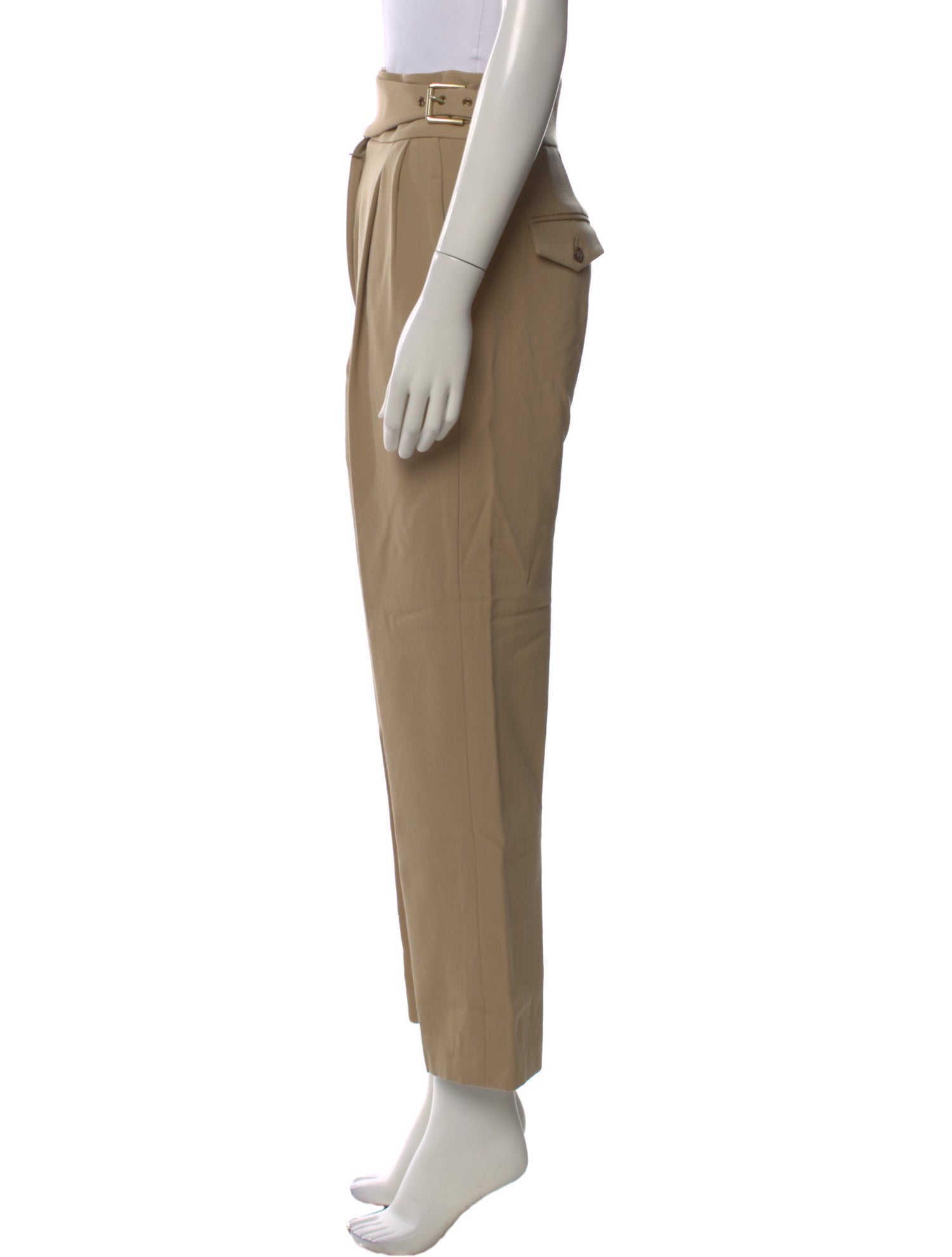 Michael Kors Collection Wool Wide Leg Pants