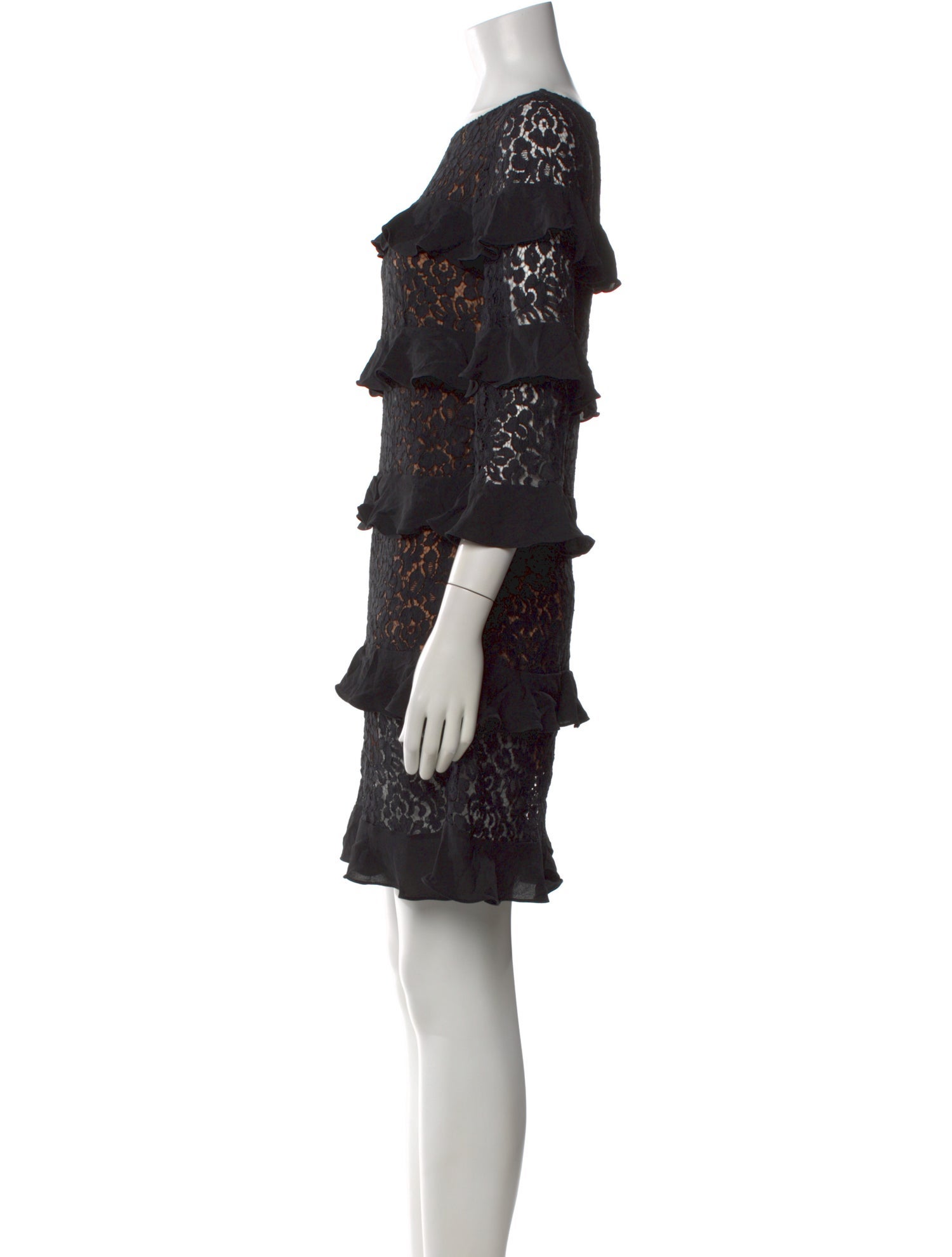 Michael Kors Collection Lace Pattern Mini Dress
