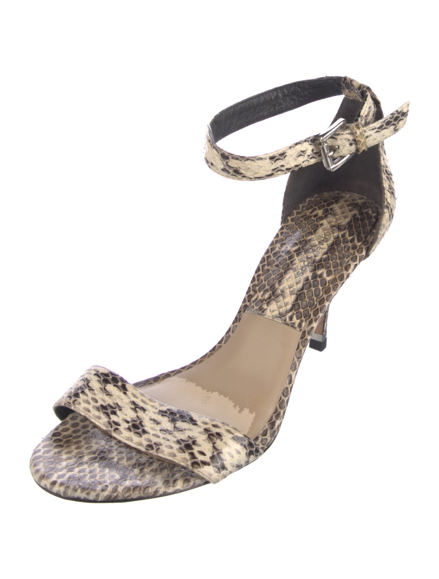Michael Kors Collection Snakeskin Animal Print Sandals