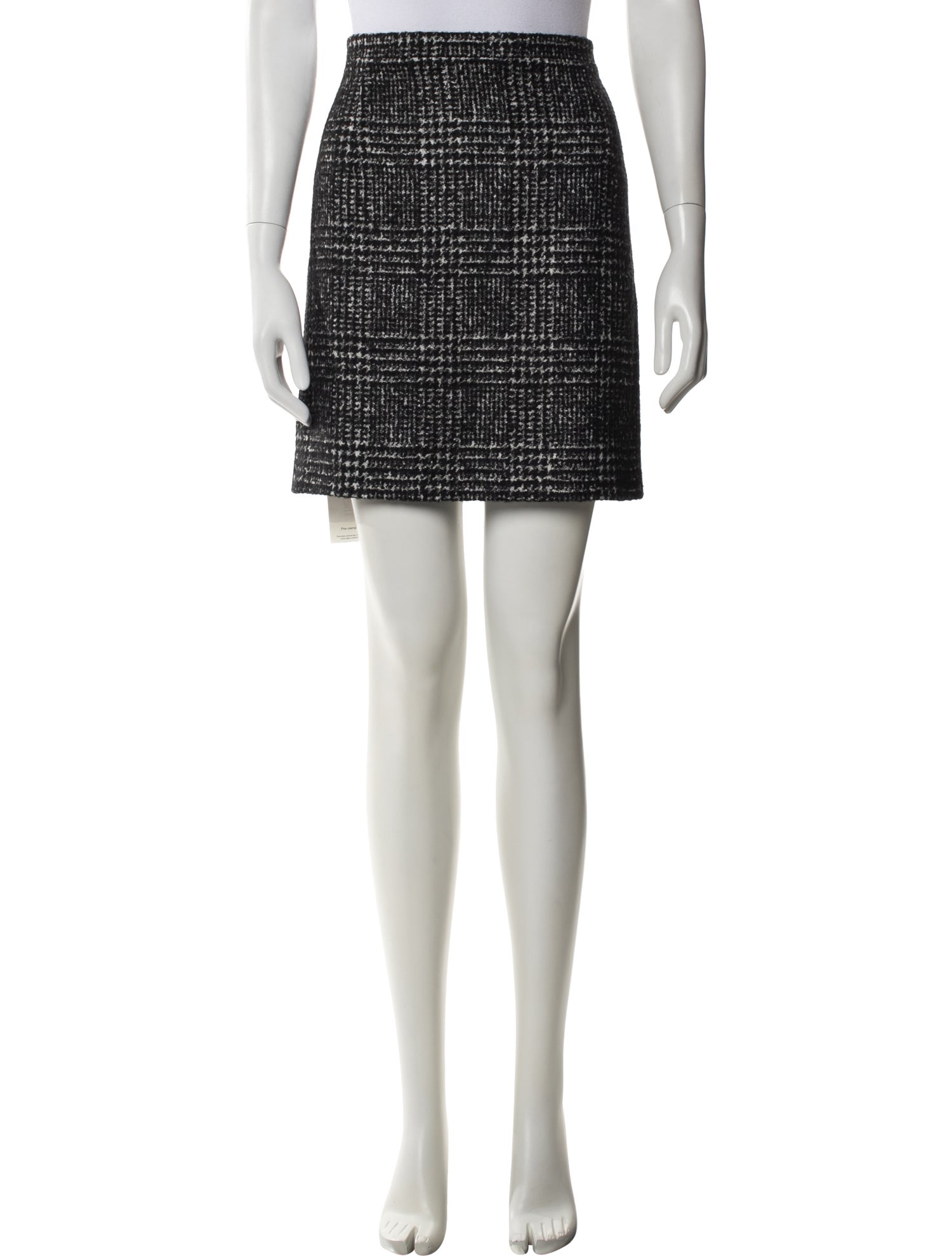 Michael Kors Collection Plaid Print Mini Skirt