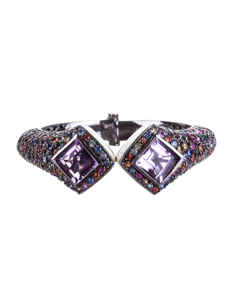MCL by Matthew Campbell Laurenza Amethyst and Sapphire Bracelet