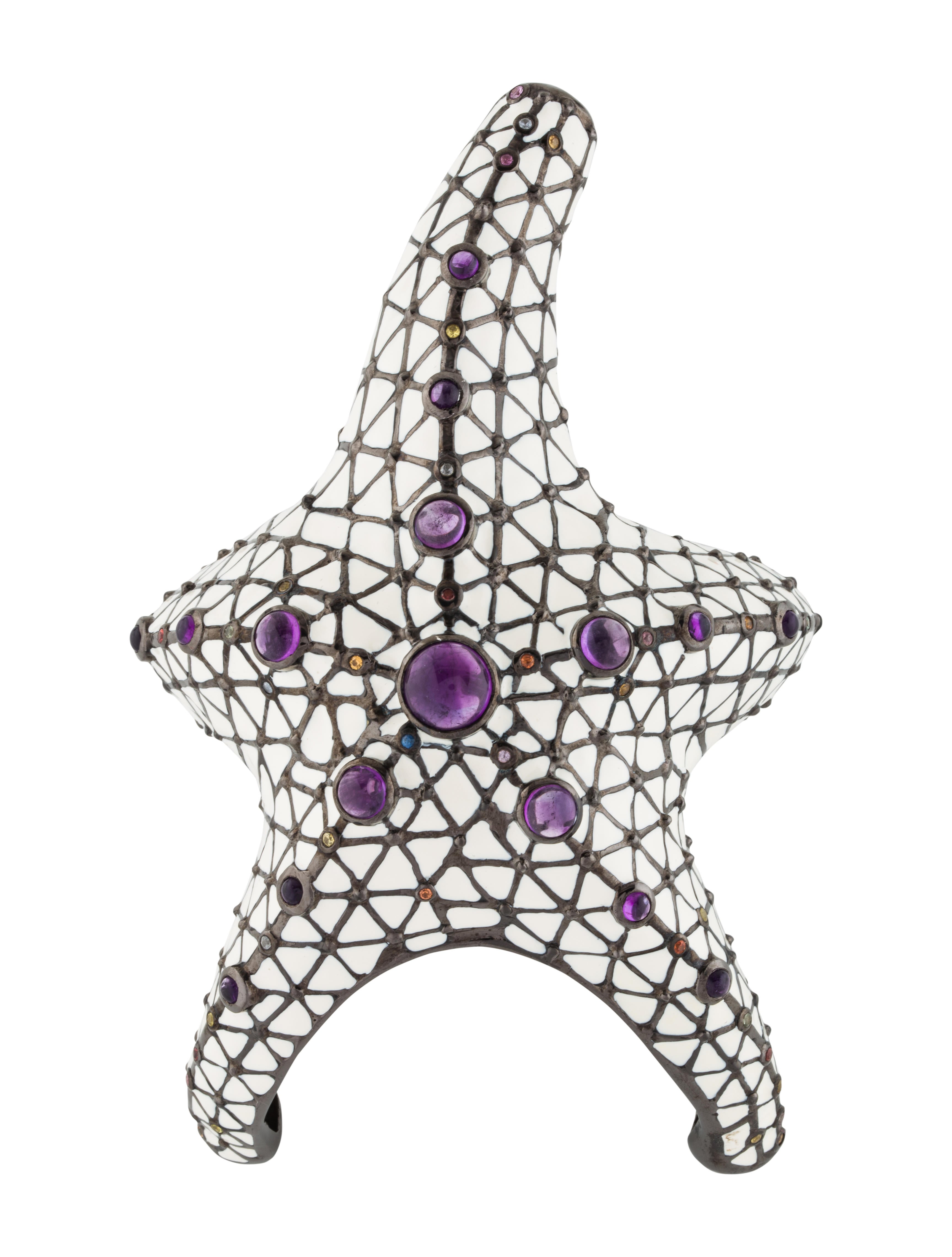 MCL by Matthew Campbell Laurenza Amethyst, Sapphire & Enamel