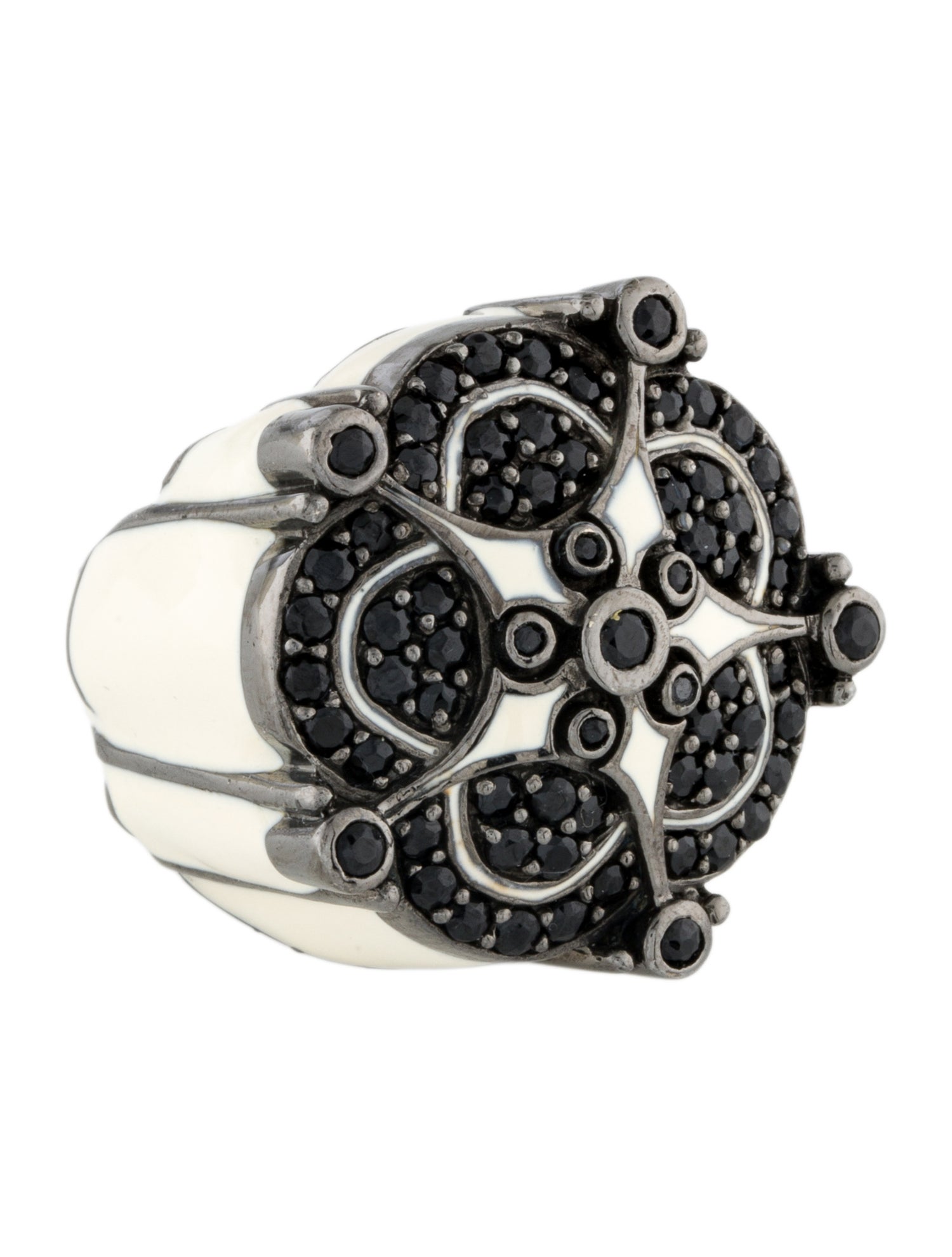 MCL by Matthew Campbell Laurenza Sapphire, Spinel & Enamel Cocktail Ring
