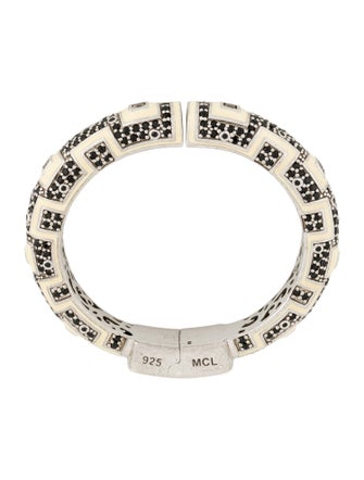 MCL by Matthew Campbell Laurenza Spinel & Enamel Bangle Bracelet