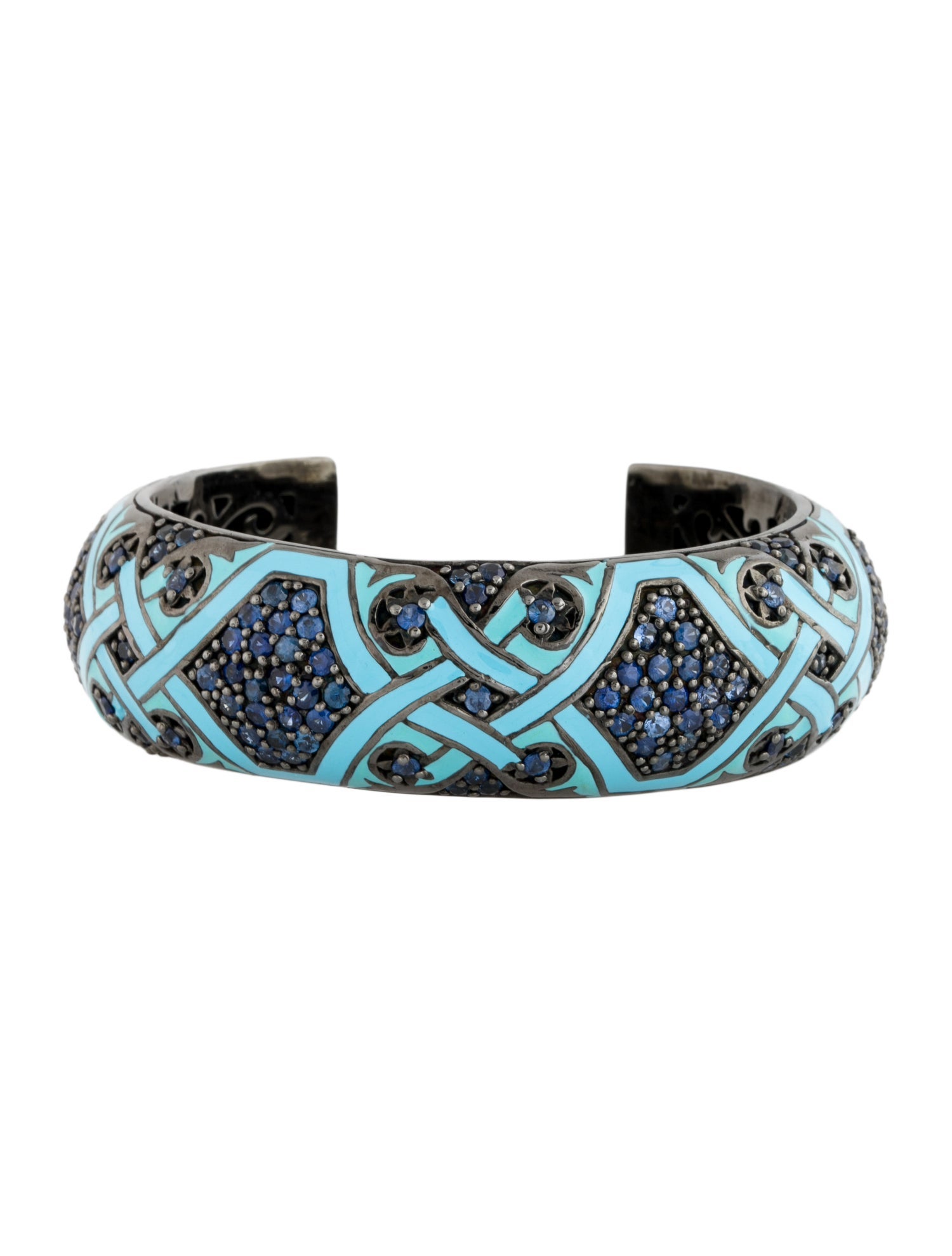 MCL by Matthew Campbell Laurenza Sapphire & Enamel Cuff Bracelet