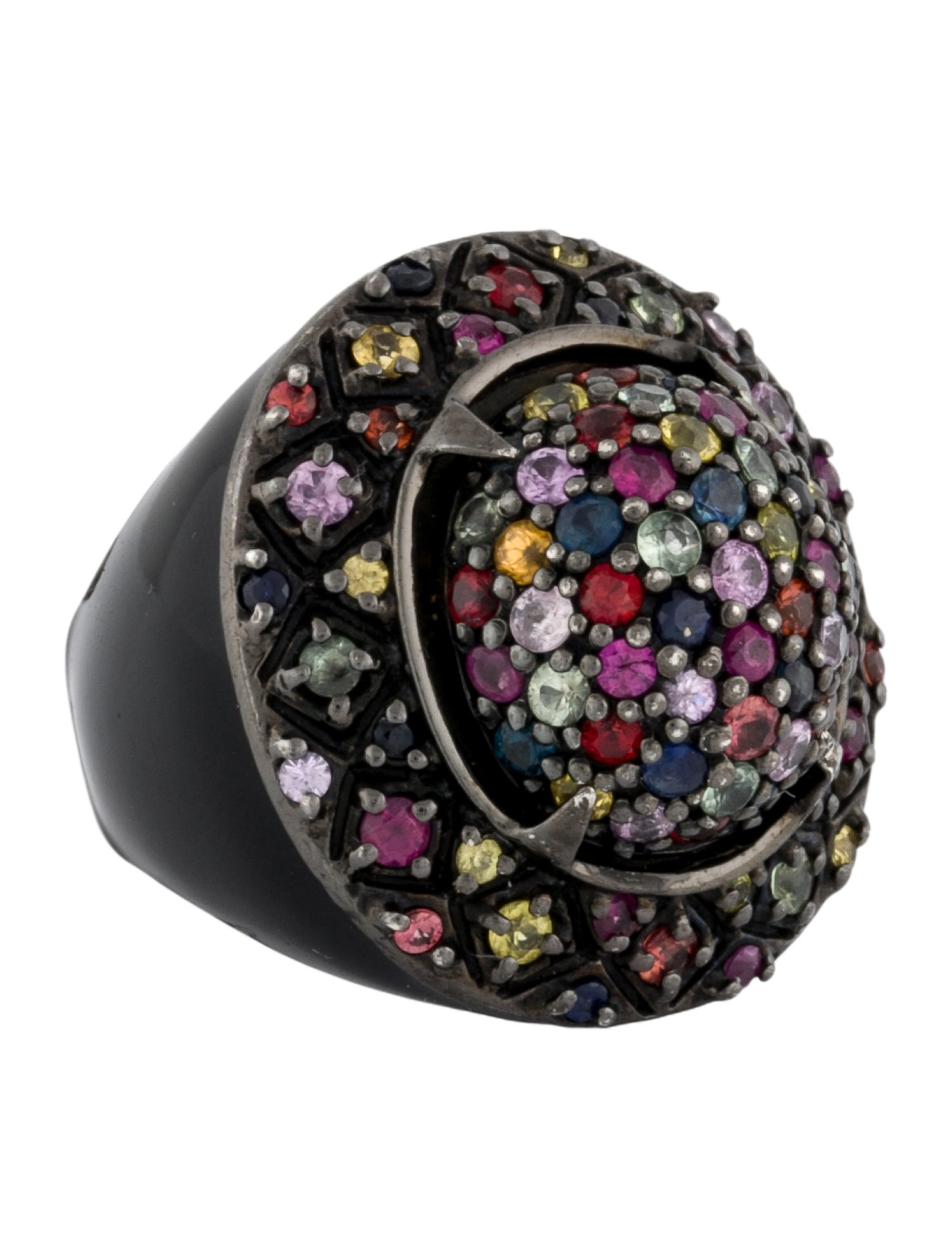 MCL by Matthew Campbell Laurenza Sapphire Cocktail Ring