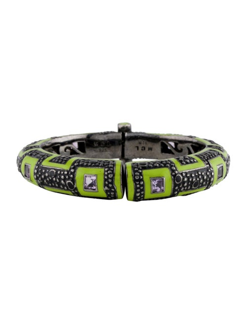 MCL by Matthew Campbell Laurenza Amethyst Hinged Bangle