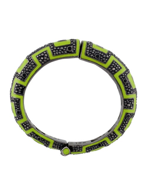 MCL by Matthew Campbell Laurenza Amethyst Hinged Bangle