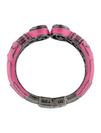 MCL by Matthew Campbell Laurenza Topaz, Sapphire & Ruby Enamel Cuff Bracelet