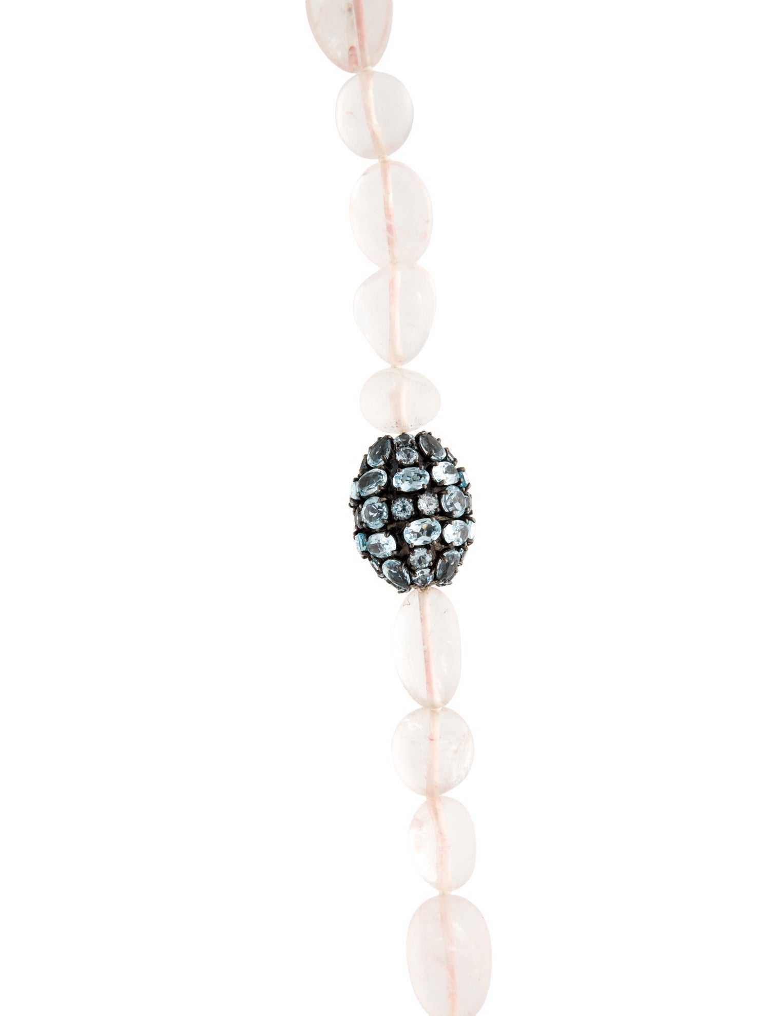 MCL by Matthew Campbell Laurenza Rose Quartz & Topaz Beaded Necklace