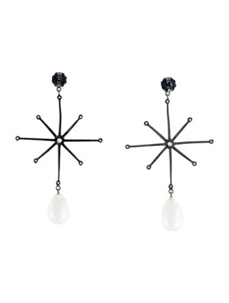 MCL by Matthew Campbell Laurenza Pearl & Multistone Drop Earrings