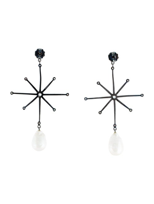 MCL by Matthew Campbell Laurenza Pearl & Multistone Drop Earrings