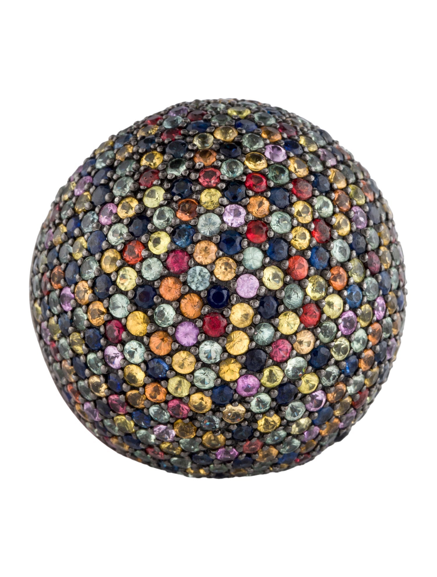 MCL by Matthew Campbell Laurenza Sapphire & Enamel Dome Ring