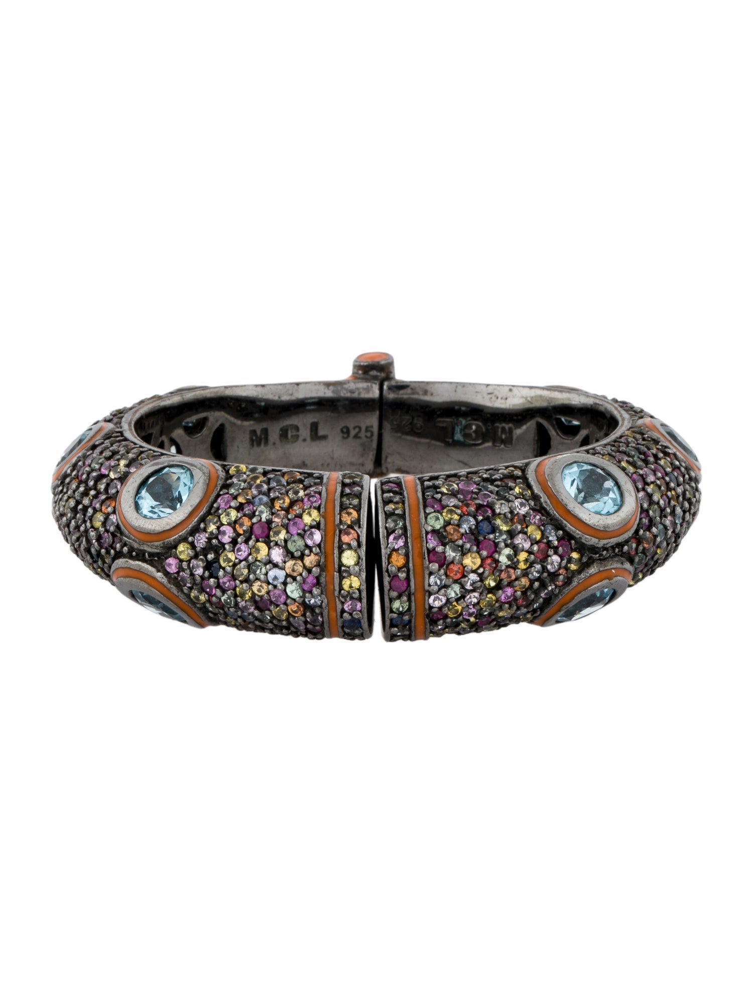 MCL by Matthew Campbell Laurenza Sapphire & Enamel Bracelet