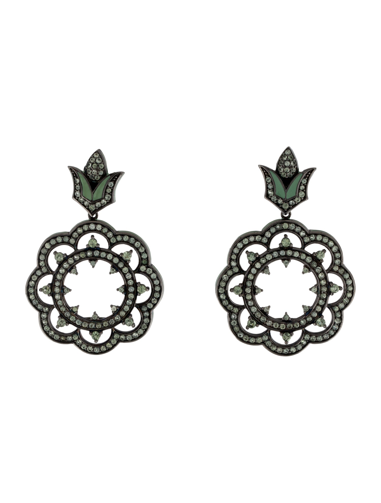 MCL by Matthew Campbell Laurenza 9.95ctw Sapphire Convertible Drop Earrings