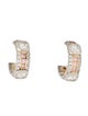 Michael Beaudry Diamond Huggie Earrings
