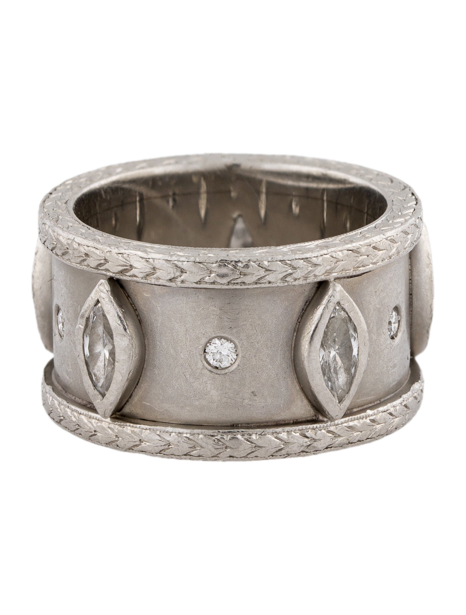 Michael Beaudry Platinum Diamond Eternity Ring