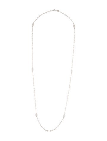 Michael Beaudry Station Platinum Diamond Argyle Necklace