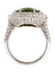 Michael Beaudry 18K 8.29ct Peridot, Diamond & Tsavorite Garnet Cocktail Ring