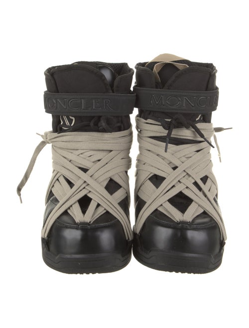 Moncler x Rick Owens Amber Leather Lace-Up Boots