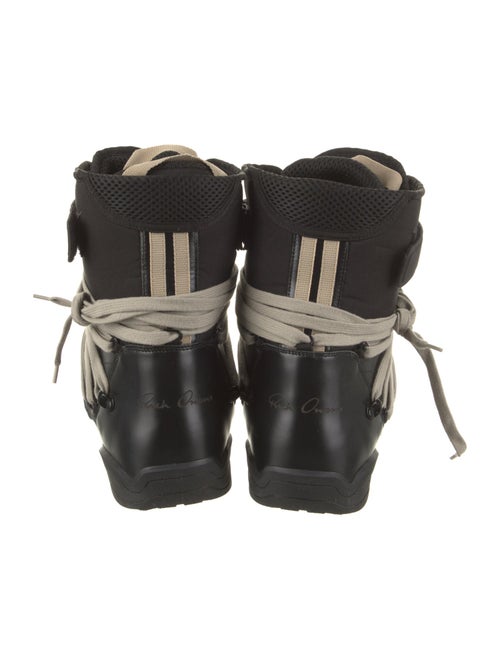Moncler x Rick Owens Amber Leather Lace-Up Boots