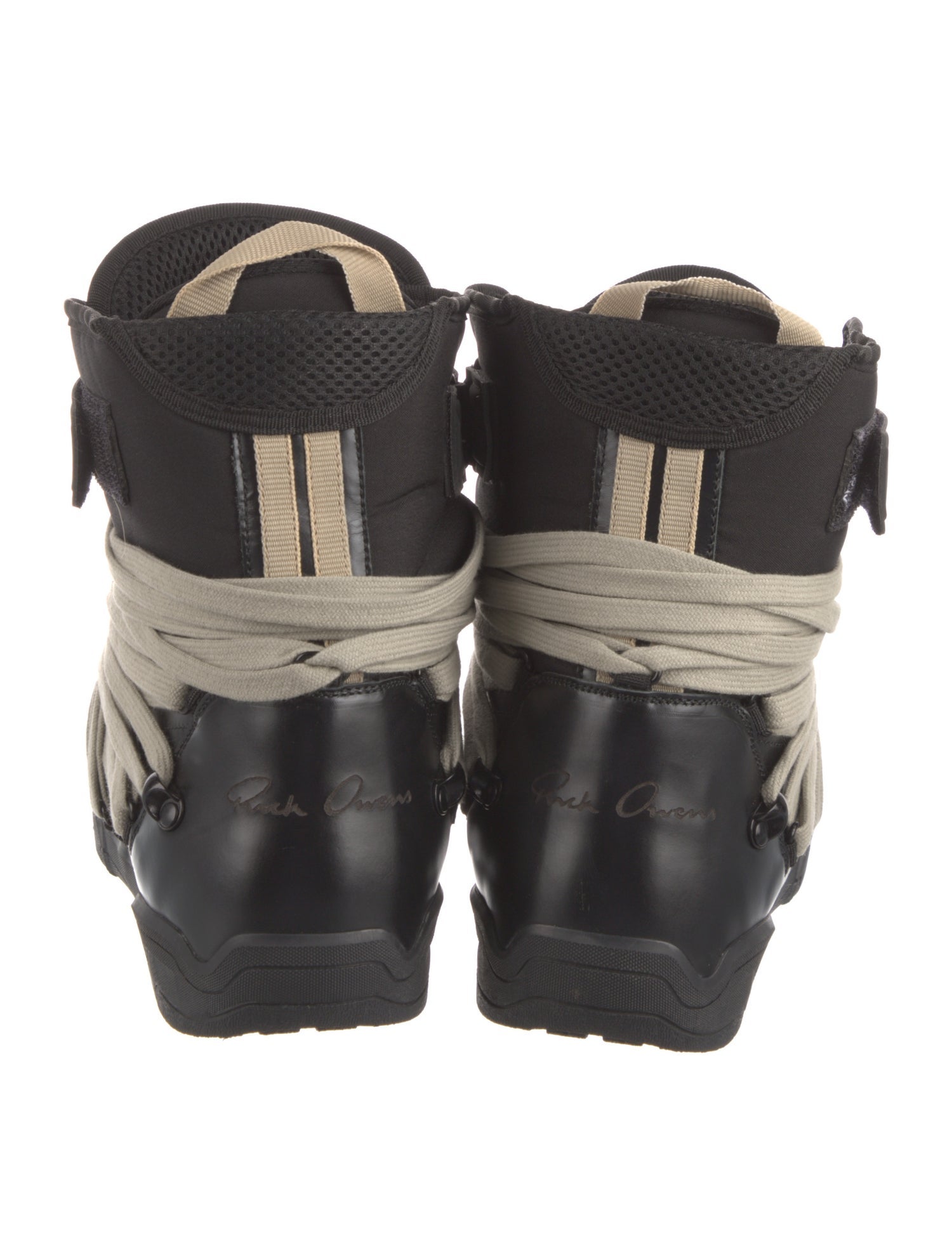 Moncler x Rick Owens 2020 Amber Snow Combat Boots - Black Boots