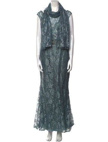 Mon Cheri Montage Dresses Turtleneck Long Dress XL