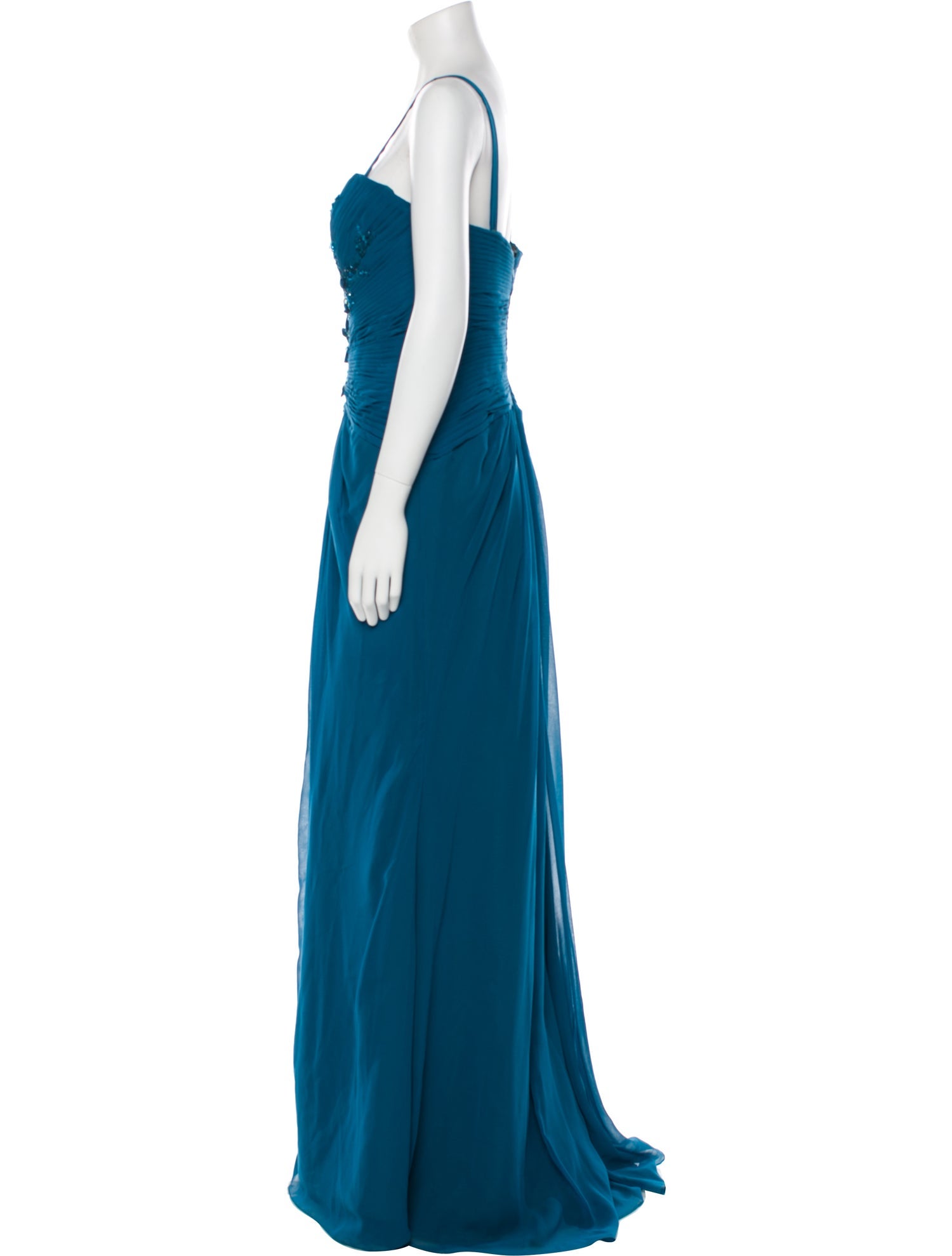 Mon Cheri Montage Square Neckline Long Dress